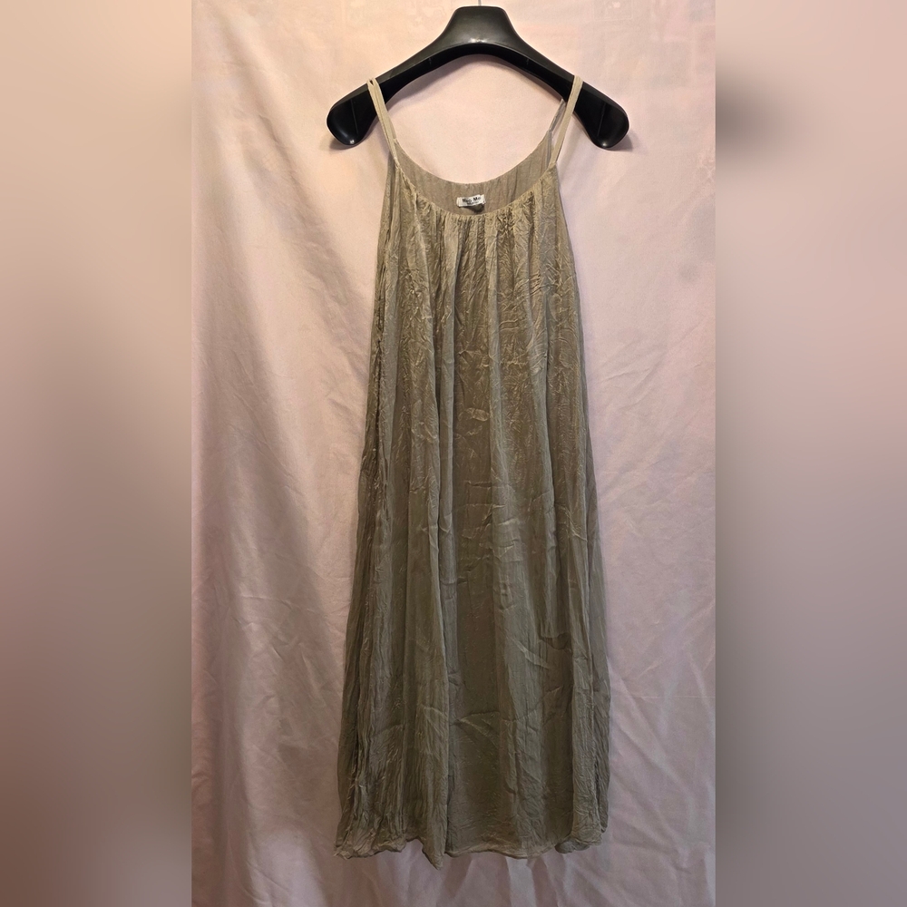 Meo Meli Grayish Green Dress One Size (Katie #17)